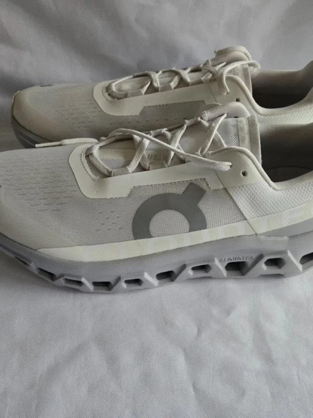 On Cloudmonster Mens Running Shoe Sneakers - White Glacier - Mens  11.5 M NEW